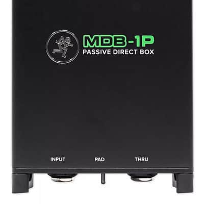 Mackie MDB-1P Passive Direct Box DI Box For Ultra-low Noise and Distortion image 2