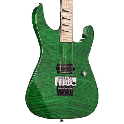 Jackson Custom Shop Soloist SL1H Flame Top Trans Green image 1