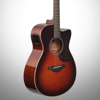 Yamaha AC1M Acoustic-Electric Guitar, Tobacco Brown Sunburst image 3