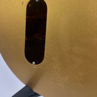Brown Bear Guitars Korina Les Paul Junior double cut gold metallic image 14