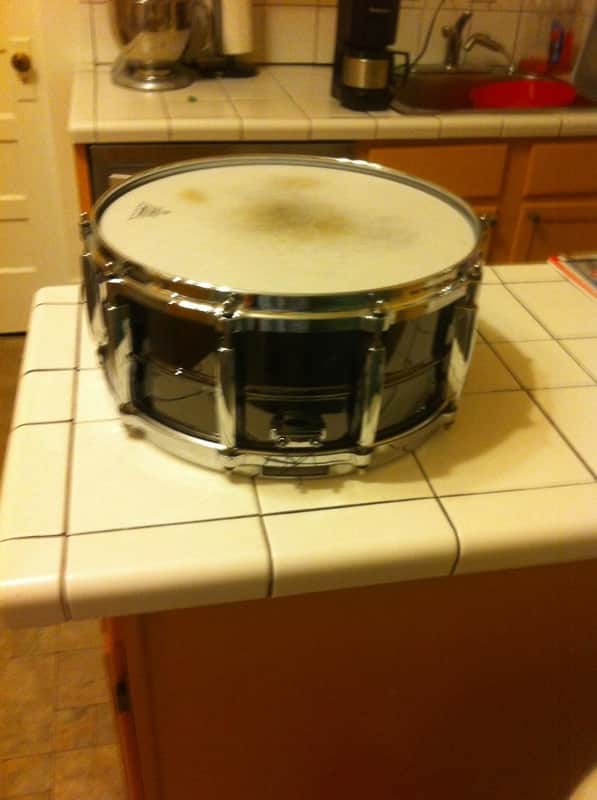 Pearl  Sensitone Elite Brass 14x6.5 snare drum image 1