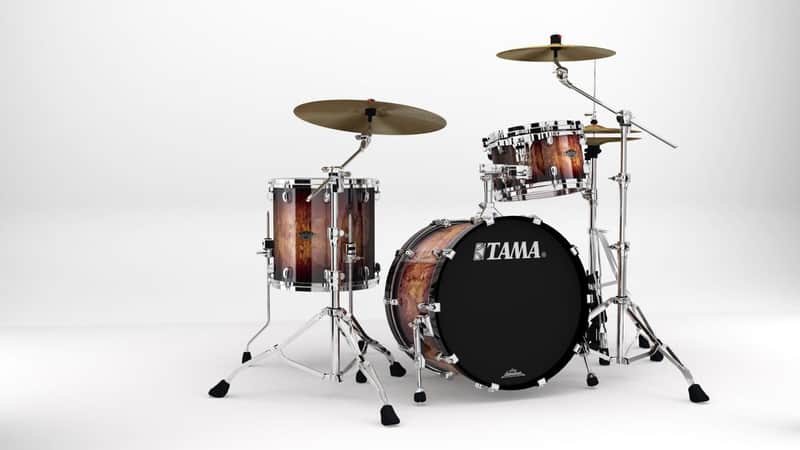 Tama WBS30RS-MBR Starclassic Walnut/Birch Lacquer Shell Kit 3 pcs - Molten Brown Burst/Chrome HW image 1