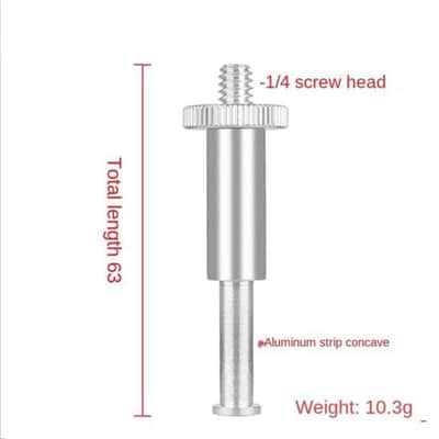 3 Pack Boom Arm to 17mm Ball 1/4 inch 3/8 Screw Bolt Mount Connector Adapter Joint Head Converter for Microphone Arm Stand Mic Arm Scissor Shock Mount Condenser Video Light Phone Holder Clip image 2