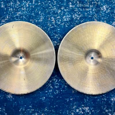 1960s CLEAN 15” Zildjian AVEDIS Hi Hats 982g 1019g image 8