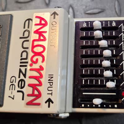 Analogman Boss GE-7 Graphic Equalizer Pro Mod EQ Japan MIJ Vintage Black Label Converted 9vDC PSA image 3