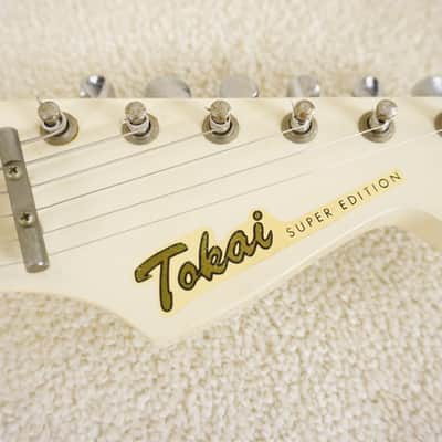 1985 Tokai Super Edition SD-40 HSS Stratocaster MIJ Olympic White image 7
