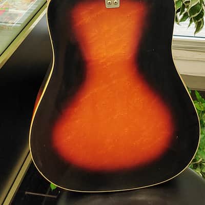 Framus Texan 5/196 Acoustic Guitar - Sunburst West Germany - Vintage 1969 Model image 14