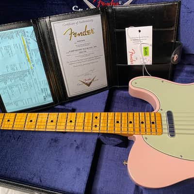 NEW! Fender Custom Shop Flamethrower Telecaster Custom - NOS - Modern Specs - Texas Special Pick-Ups - AAAA Flamed Neck - Shell Pink - Authorized Dealer - 7.5lbs - G07105 image 15