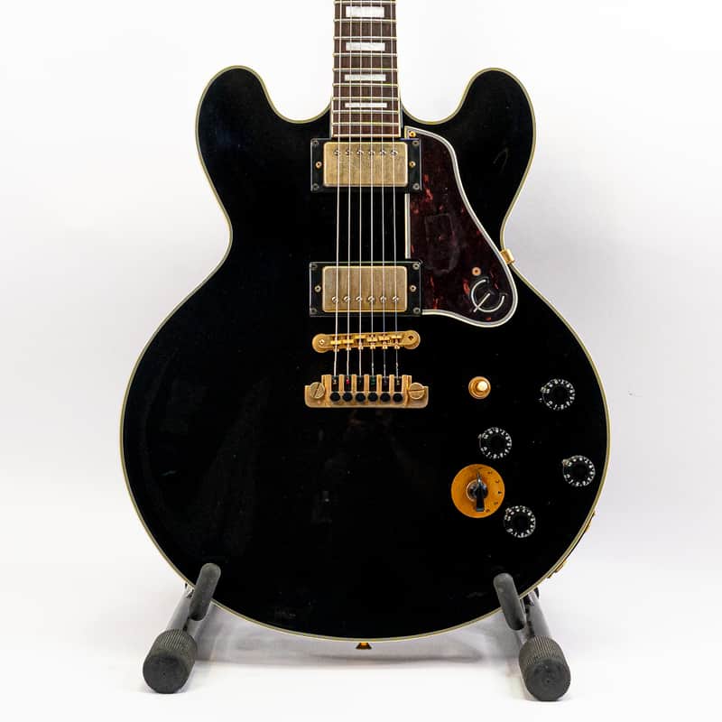 1999 Epiphone B.B. King Lucille Semi-Hollowbody – Black – Hardshell Case