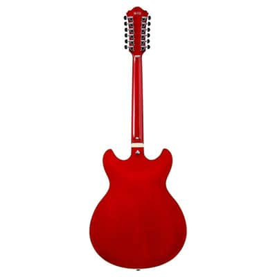 Ibanez AS7312-TCD Artcore 12-String Semi-Hollow Guitar - Trans Cherry Red image 8