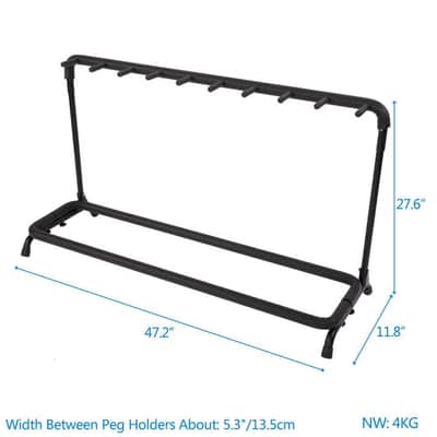 9 Guitar Stand Rack – Folding Floor Stand for Electric, Acoustic & Bass Guitars image 2