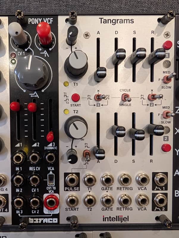 Intellijel Tangrams Dual ADSR / Gate Eurorack Synth Module 2023 - Present - White image 1