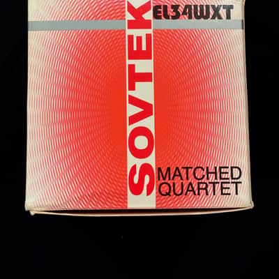 Sovtek EL34WXT NIB (1990s) Perfectly Matched QUADS image 4