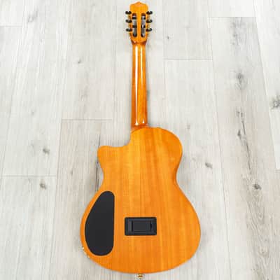 Mint Cordoba Stage Electric Nylon String Guitar, Pau Ferro Fretboard, Natural Amber image 7