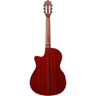 Ibanez GA35TCE GA Classical Acoustic Electric Guitar - Sapphire Red High Gloss image 3