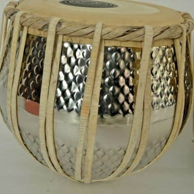Handmade Steel Tabla Designer Folk Musical Percussion Instrument Drums Set With Bag image 3