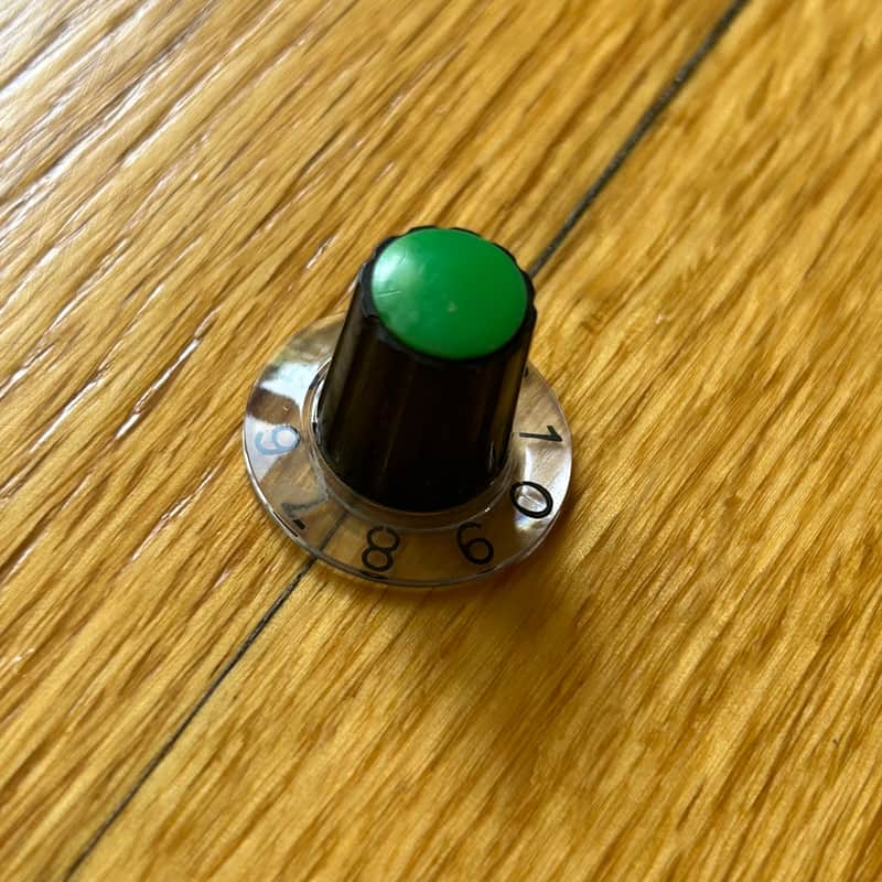 1970s Sound City Knob Green Cap Set Screw Priced Individually image 1