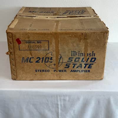 Incredible One Owner 1976 McIntosh MC2105 Power Amp, Well Maintained & Serviced , Includes Original Box, Warranty Card & Receipt image 11