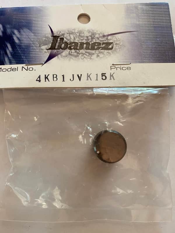 Ibanez 4KB1JVK15K Cosmo Black Metal Bass Control Knob for EQ Treble image 1
