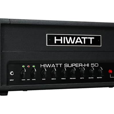 Hiwatt Super-HI 50 Head 2-Channel Electric Guitar Amplifier, 50 Watts, Black image 3
