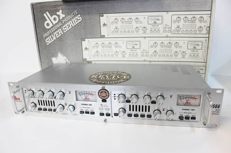 REVIVE AUDIO MODIFIED: DBX 566, DUAL CHANNEL TUBE COMPRESSOR, BIG BOTTOM END! image 1