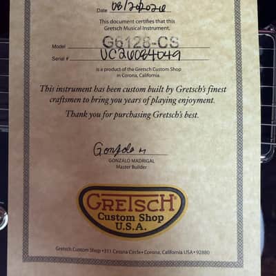 Gretsch Custom Shop G6128-57 Rosewood Duo Jet Masterbuilt by Gonzalo Madrigal image 14