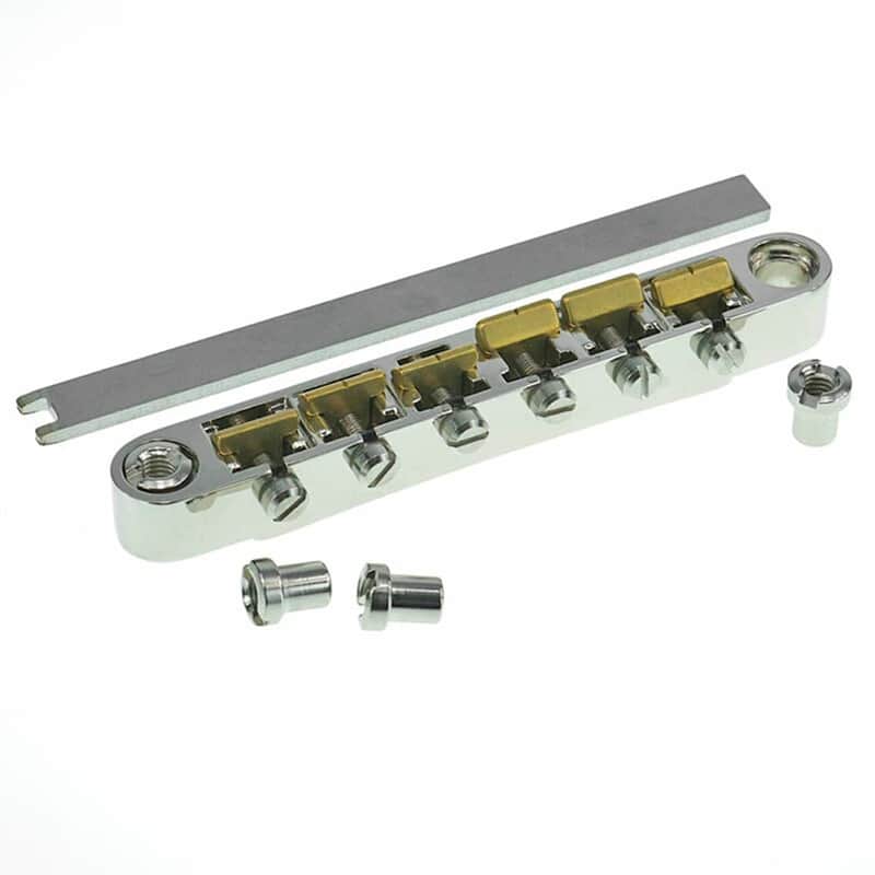 Faber ABRL-BG Tone-Lock Bridge - Brass saddles - Nickel image 1