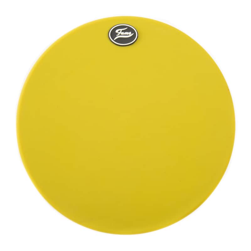 Fame Table-Top Practice Pad 10" (Yellow) - Accessory for Drums image 1