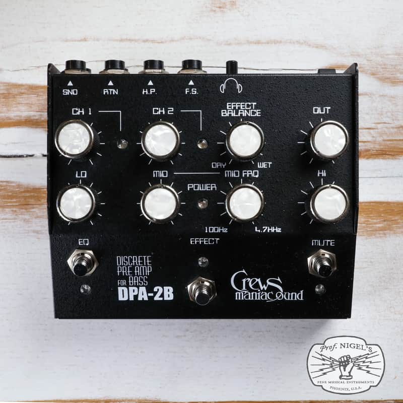 Crews Maniac Sound DPA-2B Bass Preamp DI – Made in Japan MIJ image 1