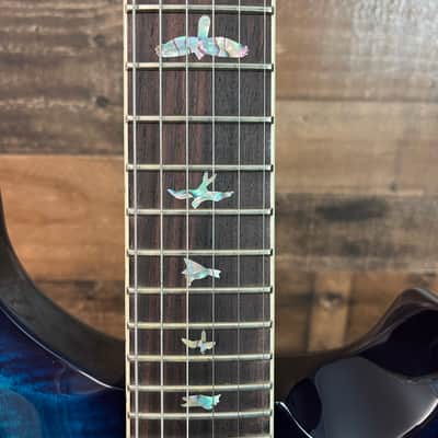 PRS McCarty, Flame Maple, River Blue Wrap Burst, Free Ship, Upgraded PRS Paisley HSC, 344 image 10