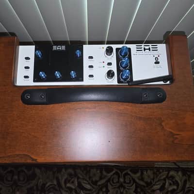 Elite Acoustics  EAE D6-58 120W Acoustic Amplifier with LFP Battery and Bluetooth - WOOD image 3