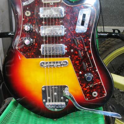 Welson Vedette Super Jazz 1966 3-Color Sunburst image 3
