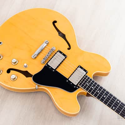 2002 Epiphone Elite 1963 ES-335 Dot Natural w/ Open Book Headstock, Case & Tag, Japan Terada image 9