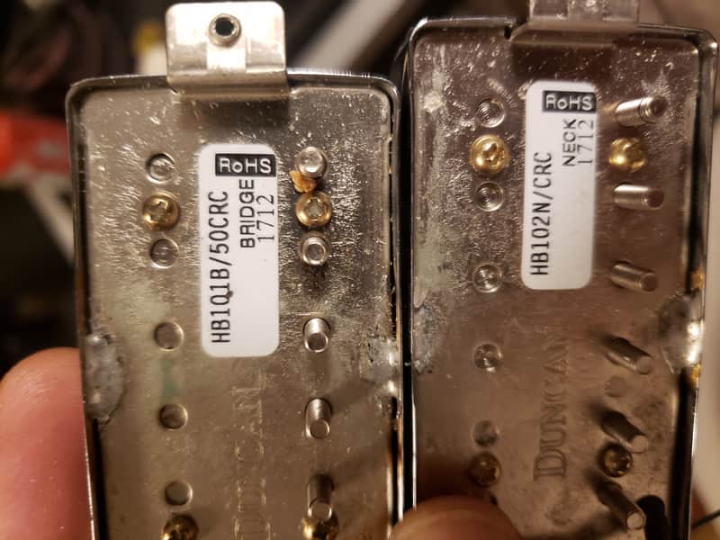 Duncan Designed HB-101 Bridge & HB-102 Neck Humbucker Set Chrome