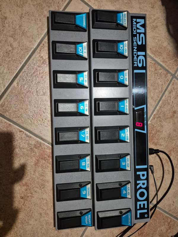 PROEL Proel MS16 MIDI Sender Foot Controller late 1990s image 1