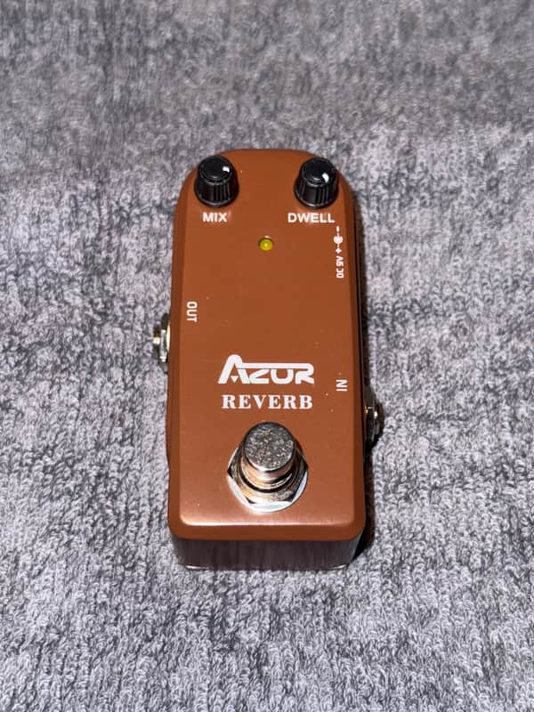 AZOR AP-311 Mini Pedal Reverb 2020s - Brown image 1
