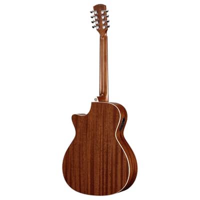 Alvarez Artist Grand Auditorium Guitar Acoustic Electric 8 String Shadowburst with Cutaway (AG60CE_8-String_Shadowburst) image 8
