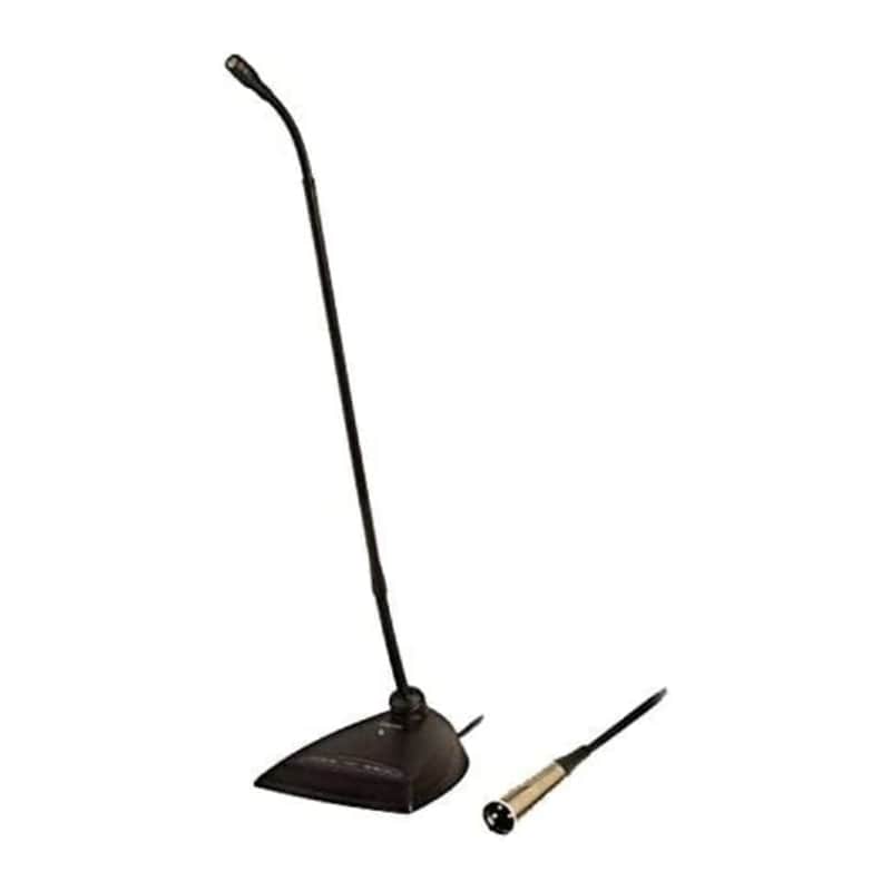 Shure MX418D/C Cardioid Condenser Microphone, 18" Gooseneck, Includes Desktop Base with 10' Cable, Logic Functions, Programmable Switch, LED Indicator, Snap-Fit Foam Windscreen image 1