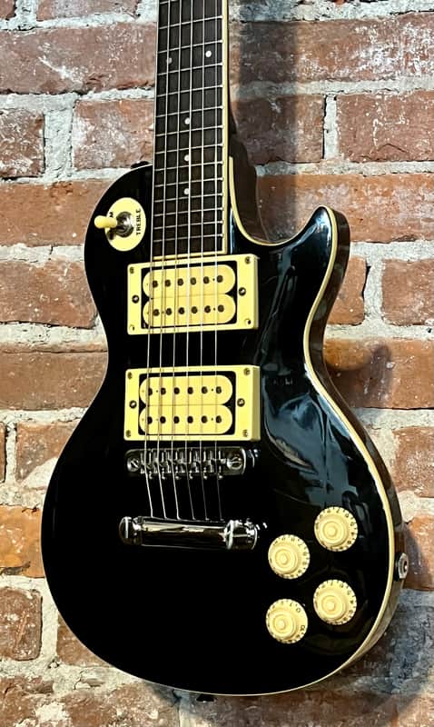 1980s Samick Mini Les Paul Black, Rare Dot , OSCC, Pro Setup it
