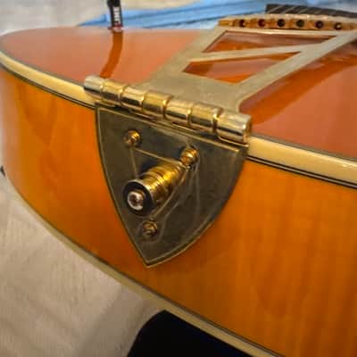 D'Angelico Excel Series Style B Throwback Hollowbody Electric Guitar with USA Seymour Duncan Floating Mini Humbucker Vintage Natural - Vintage Natural image 16