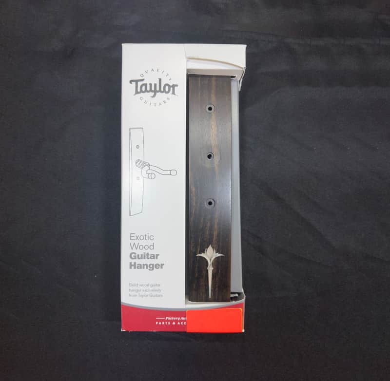 Taylor Ebony Guitar Wall Hanger with Acrylic Nouveau Inlay image 1