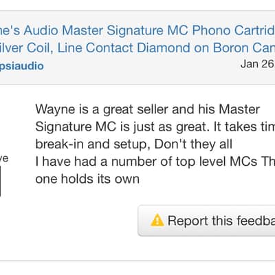 Wayne's Audio Master Signature MC Phono Cartridge, 5N Silver Coil, Line Contact Diamond on Boron Cantilever image 18