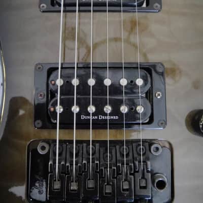Jackson Kelly Professional MIJ 1990 Trans Black Quilt image 3