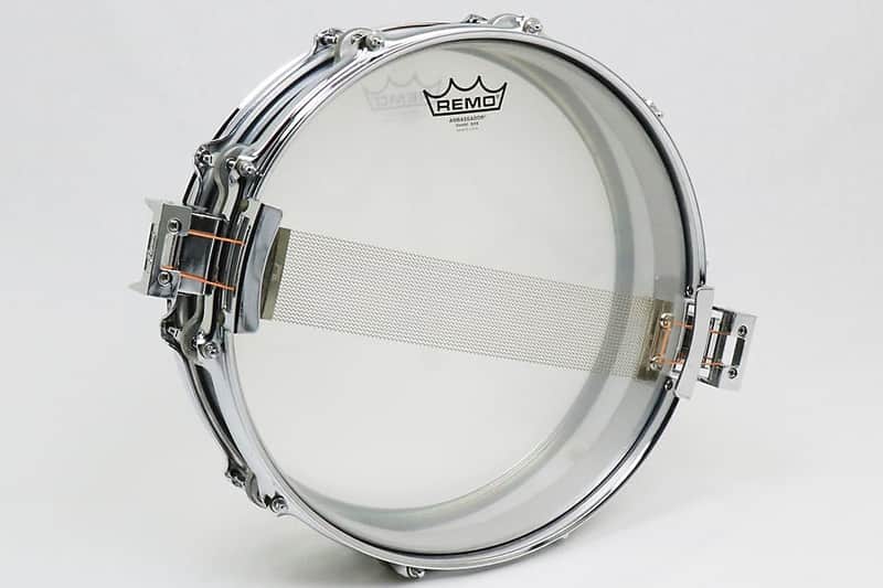 Pearl S-814P Free-Floating Steel 14x3.5" Piccolo Snare Drum (1st Gen) 1985 - 1991 image 6