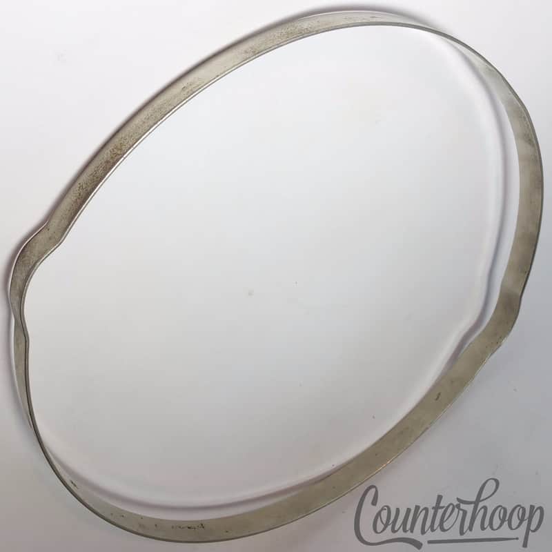 Ludwig 13"Snare-Side Resonant Drum Rim/Hoop Nickel Vintage 10s Stick-Chopper USA image 1