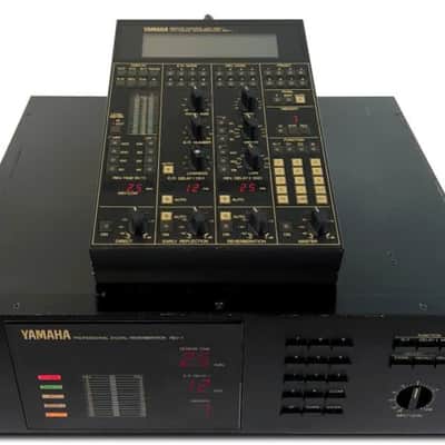 Yamaha REV-1 Professional Digital Reverberator with RCR-1 Remote Control 1980s - Black