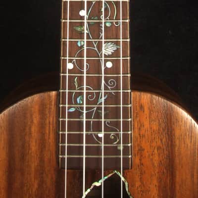 Bruce Wei Solid Acacia Pineapple Concert Ukulele, The Islands Soundhole UW15-2298 image 8
