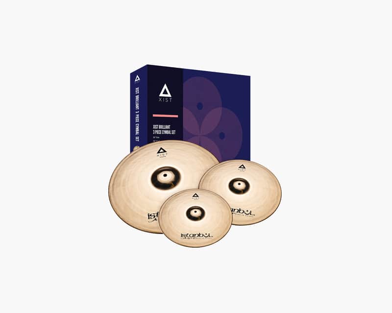 Istanbul Agop Xist Series Brilliant Cymbal Box Set | 14"Pair Hi Hats, 16"Crash , 20"Ride With Bag image 1