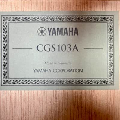 Yamaha CGS103A 3/4 Size Classical Nylon String 2019 Natural Guitar image 12