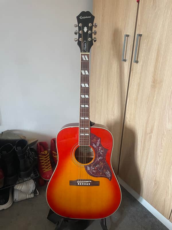 Epiphone Hummingbird Studio 2021 - 2025 - Cherry Sunburst image 1